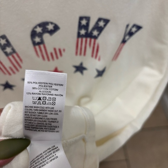Lucky Brand | cream american flag graphic tee - Picture 4 of 4